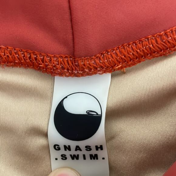 Gnash Swim Bikini Bottoms in Burnt Orange - Picture 3 of 4